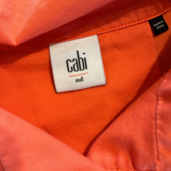 CAbi 5098 Tiger Lily Resort Orange Jacket Soft Medium M EUC - Picture 4 of 8